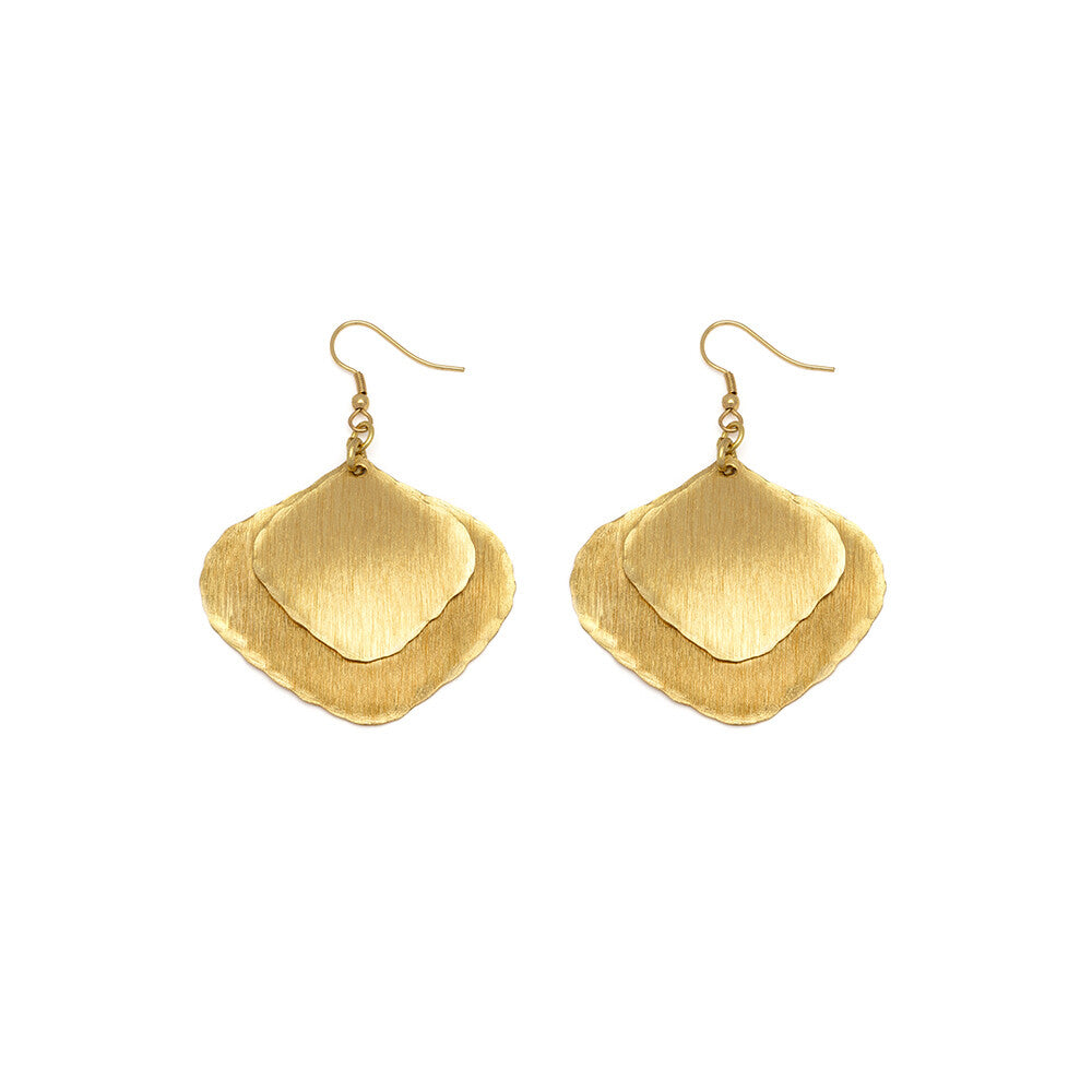 2 Geometric Plate Earrings