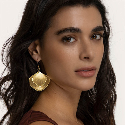 2 Geometric Plate Earrings