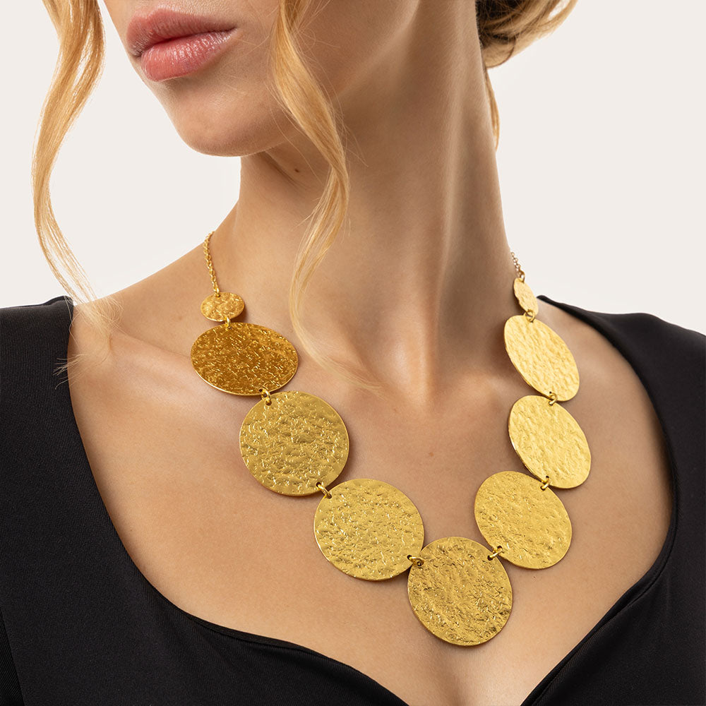 7 Circle Plates Necklace