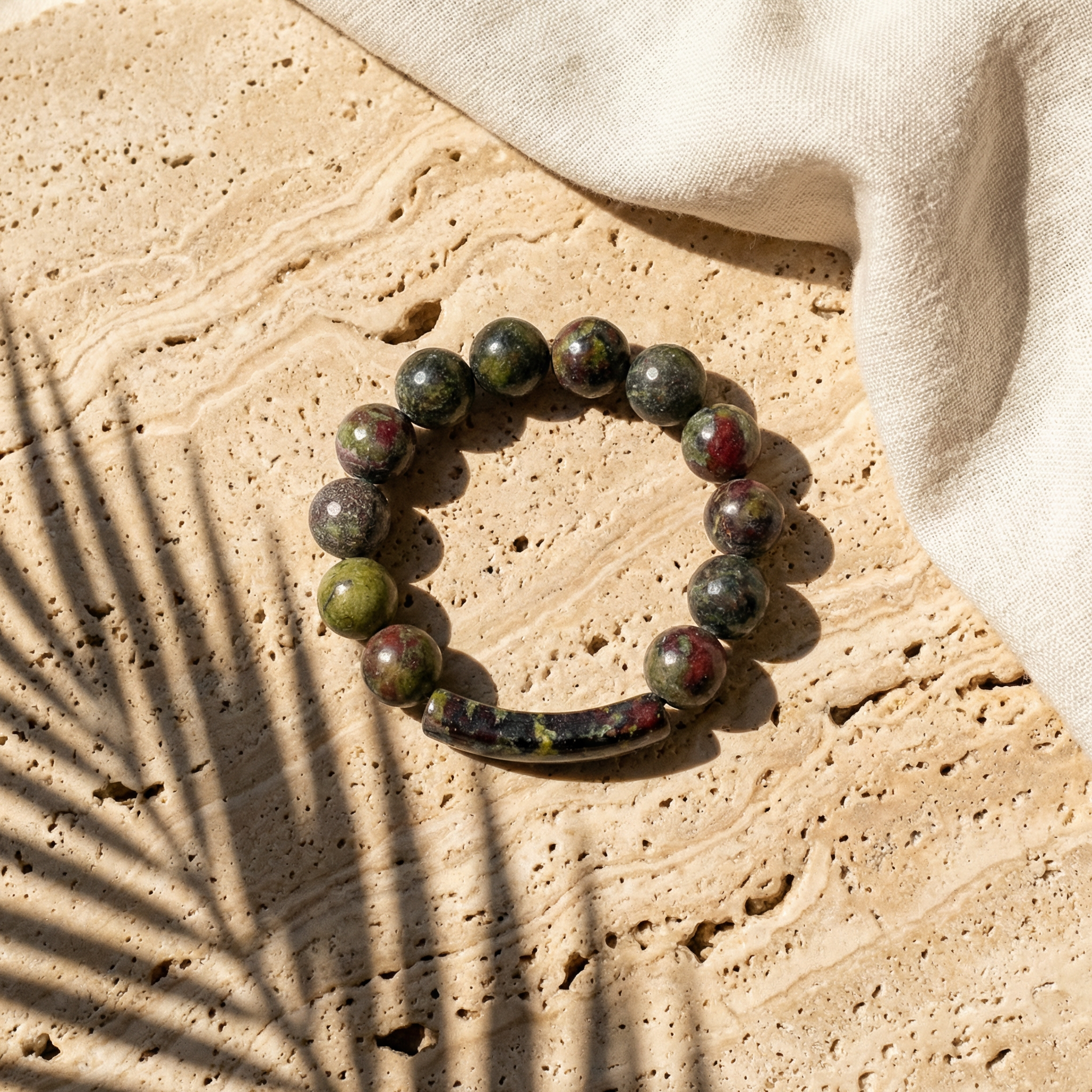 Bloodstone Statement Bracelet - The Vital Guardian