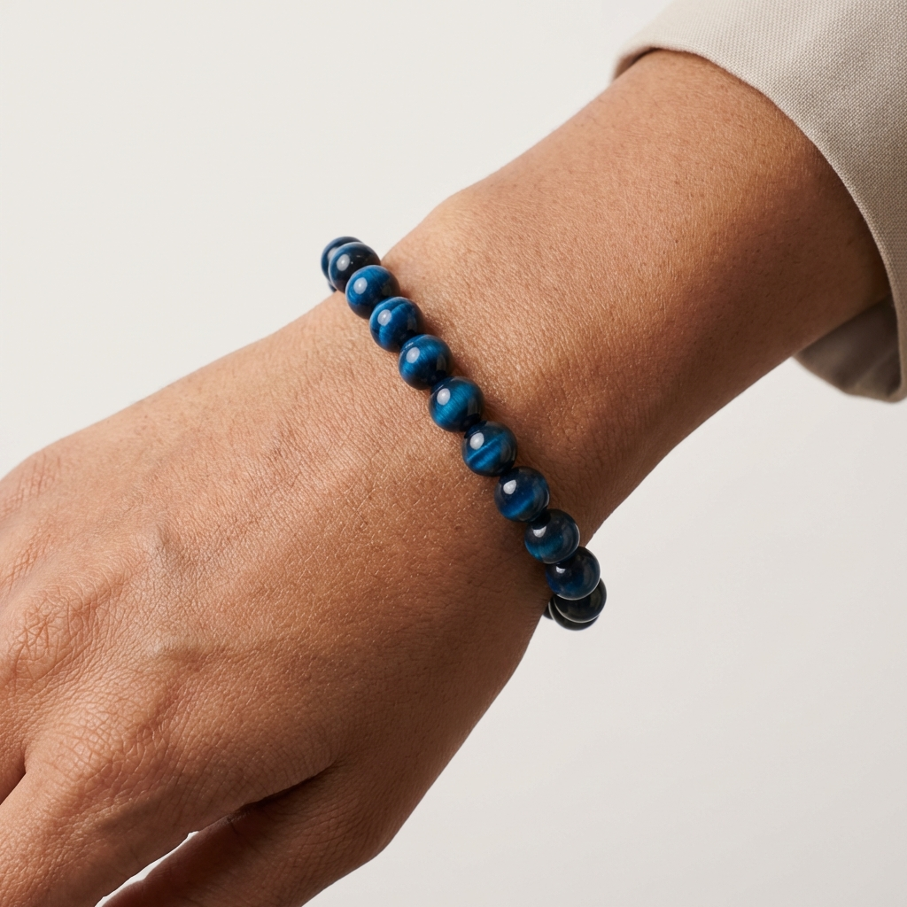 Blue Tiger’s Eye Bracelet - The Midnight Vision