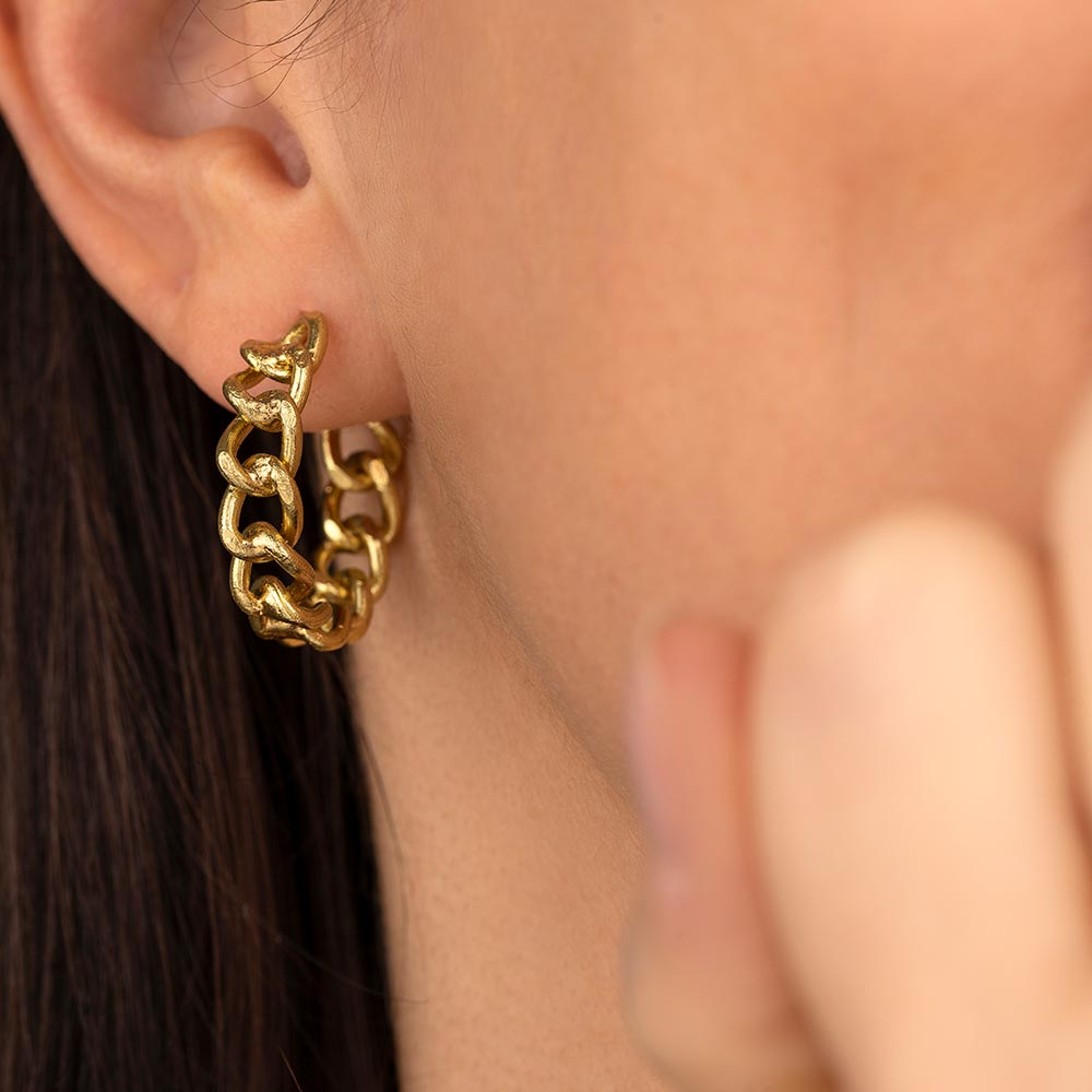 Chain Circle Earrings