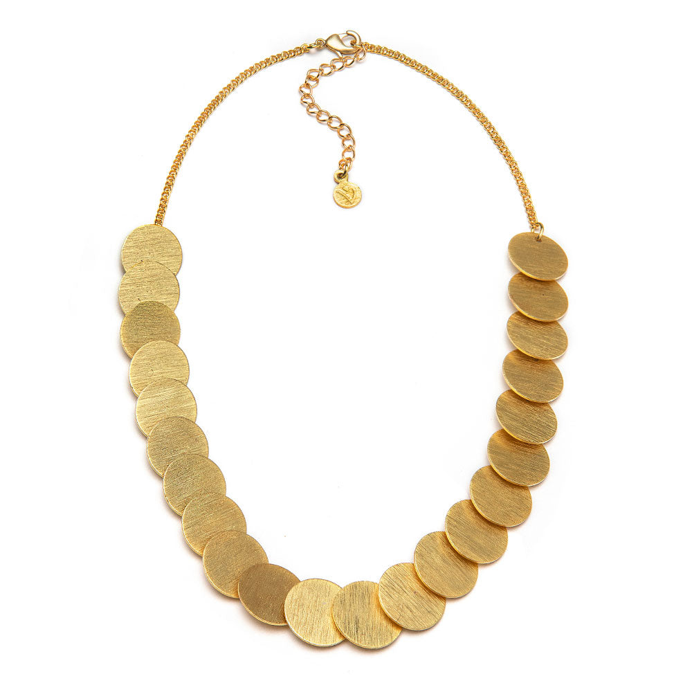 In-Line Coins Necklace