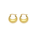 Domed Half Moon Earrings