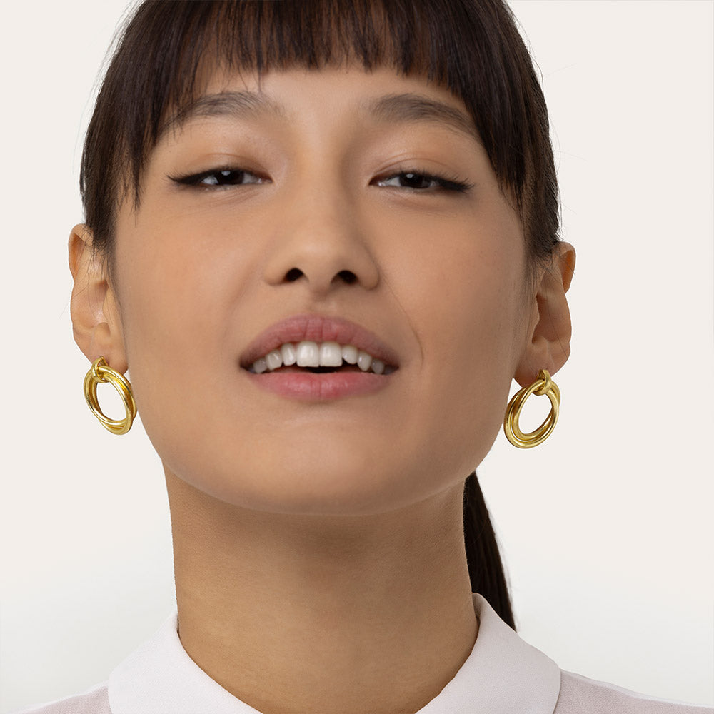 Double Disc Earrings