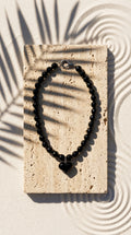 Faceted Black Onyx Heart Necklace - The Protective Soul