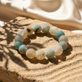 Frosted Druzy Agate Bracelet - The Crystalline Shore