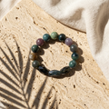Indian Agate Statement Bracelet - The Sage’s Harmony