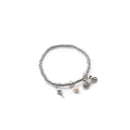 Silver Bicycle Charm Bracelet