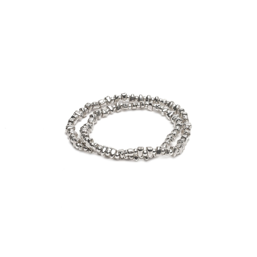 Double Silver Braclet