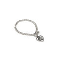 Paw Print Heart Chain Bracelet