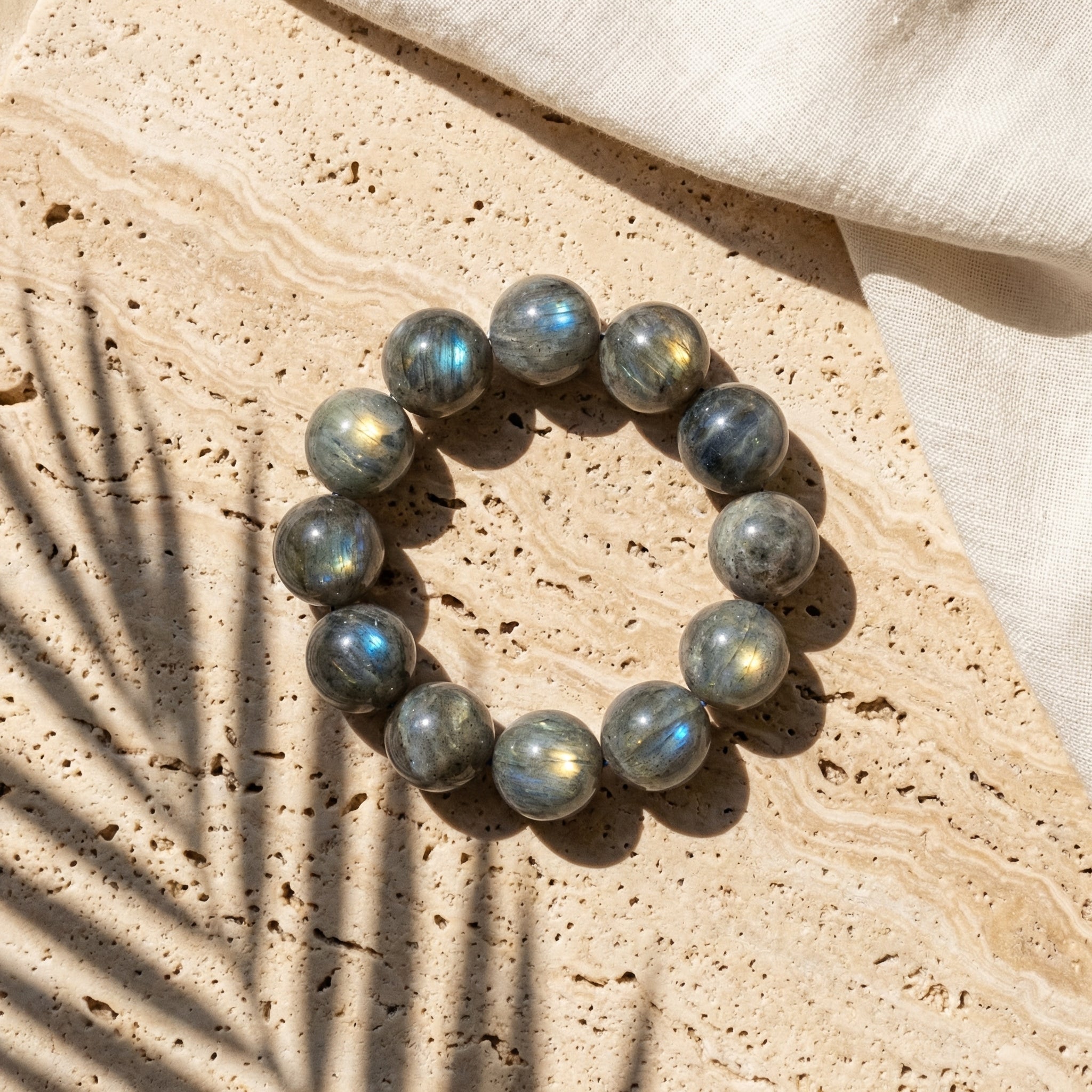 Labradorite Statement Bracelet - The Aurora Anchor