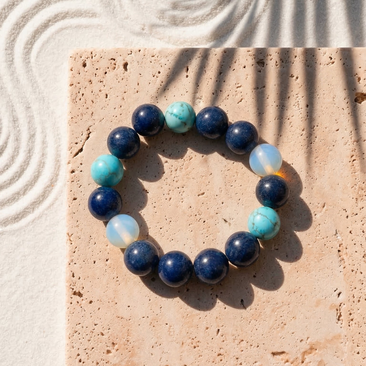 Lapis Lazuli, Turquoise & Opal Bracelet - The Celestial Harmony