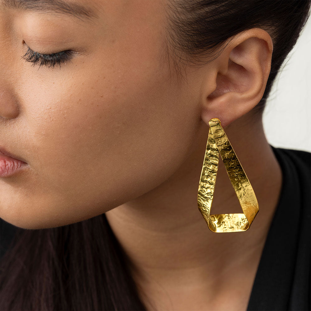 Large Ribbon Earrings
