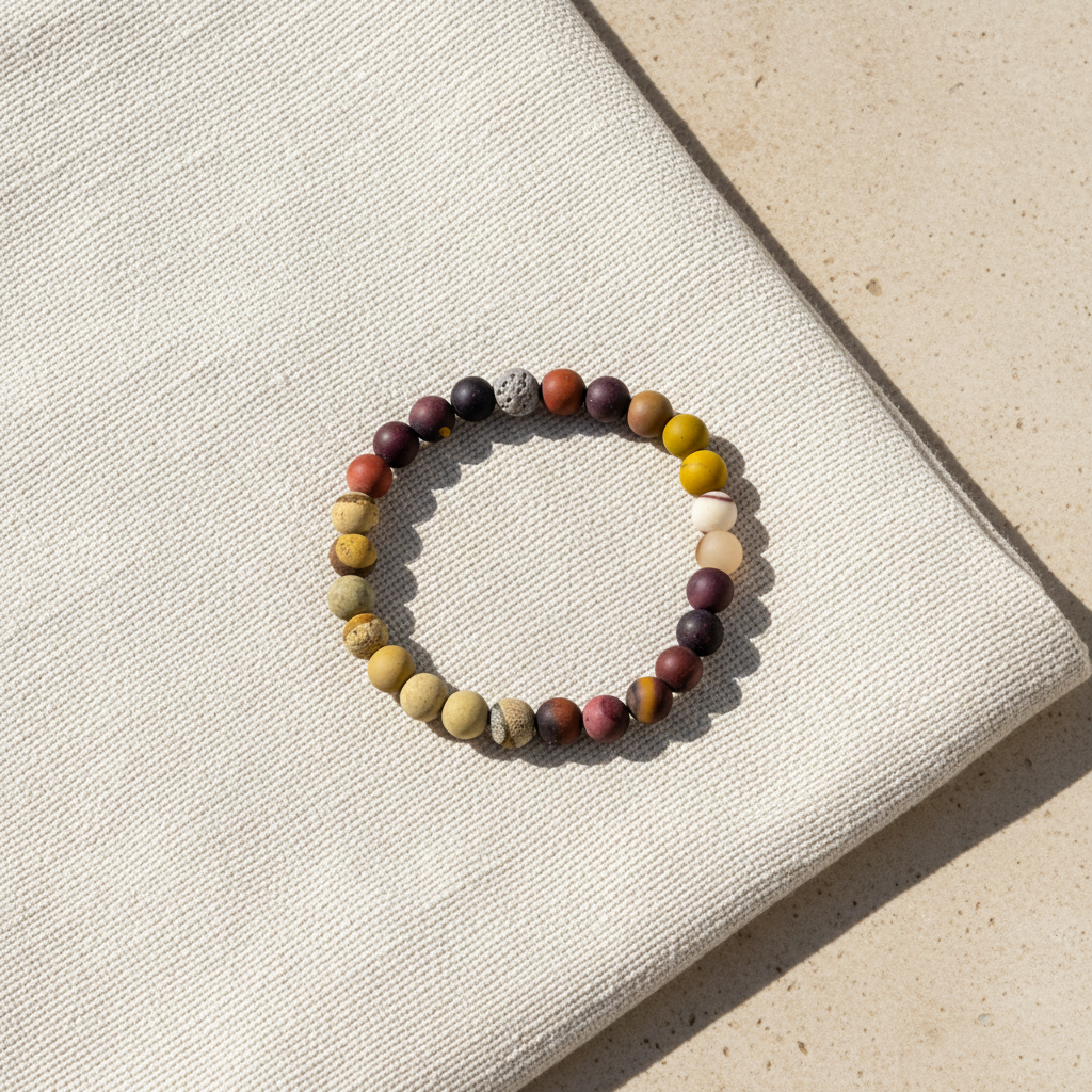 Matte Mookaite & Picture Jasper Bracelet - The Earth Story