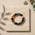 Mixed Agate & Blue Sandstone Bracelet - The Cosmic Balance
