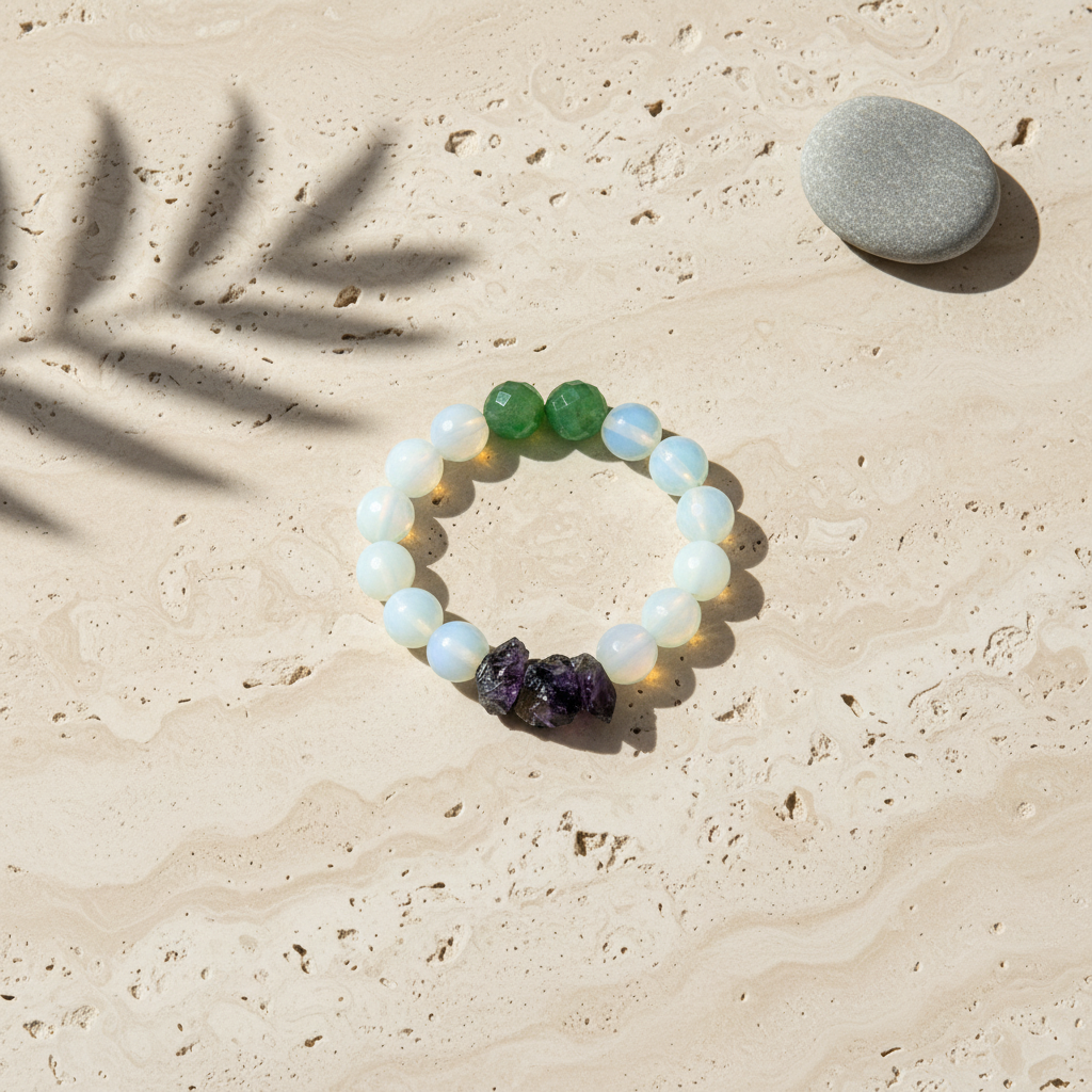 Opal, Amethyst & Aventurine Bracelet - The Radiant Sanctuary