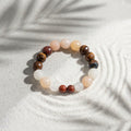 Pink Jade, Tiger’s Eye & Quartz Bracelet - The Empowered Heart