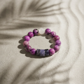 Purple Jasper & Lapis Lazuli Bracelet - The Crown Alignment