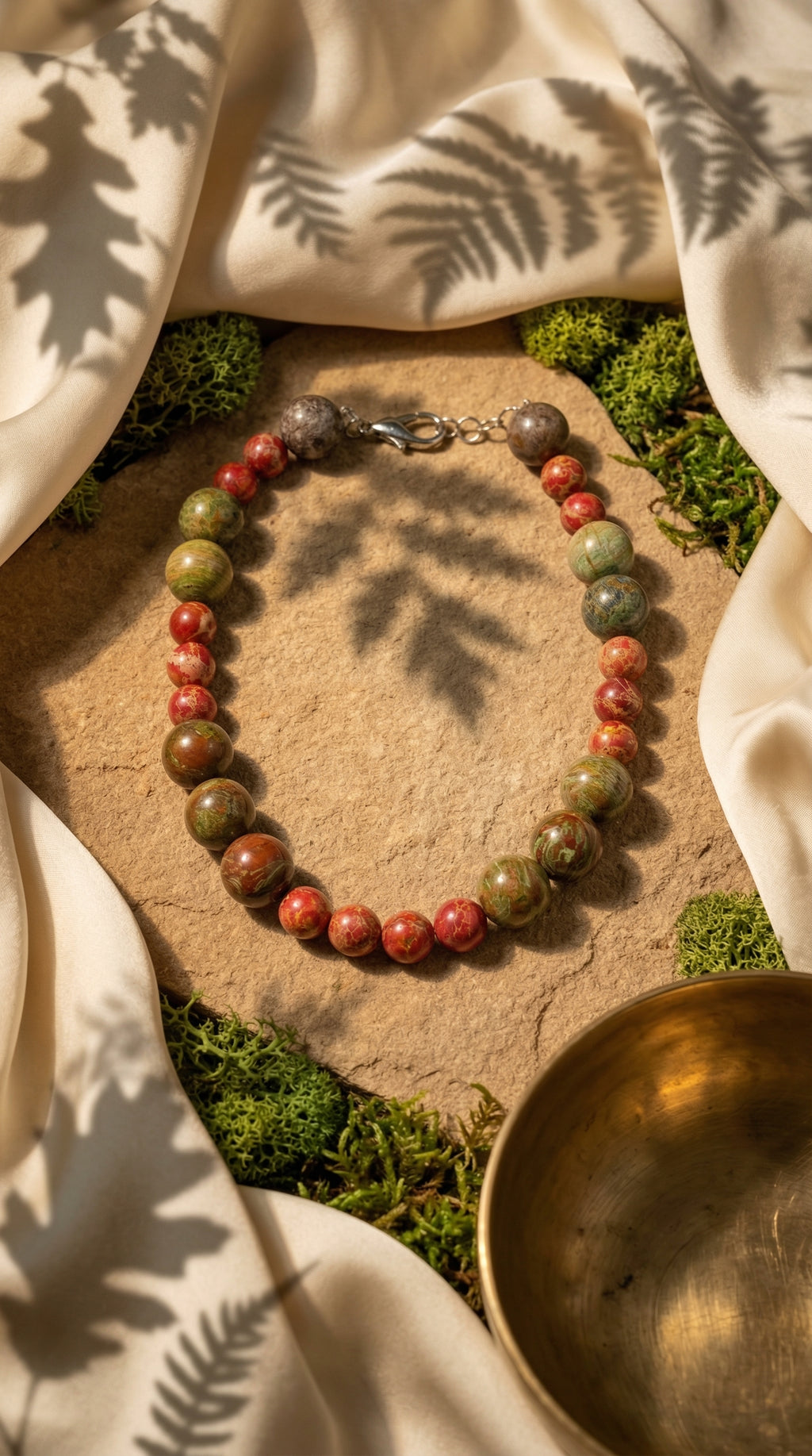 Red Sea Sediment Jasper & Bloodstone Necklace - The Vital Anchor