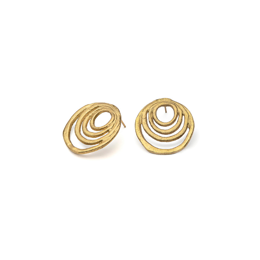 Rigid Concentric Circle Earrings