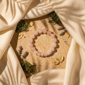 Rose Quartz Heishi Bracelet - The Eternal Blossom
