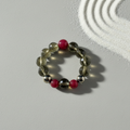 Smoky Quartz, Pyrite & Carnelian Bracelet - The Vital Radiance