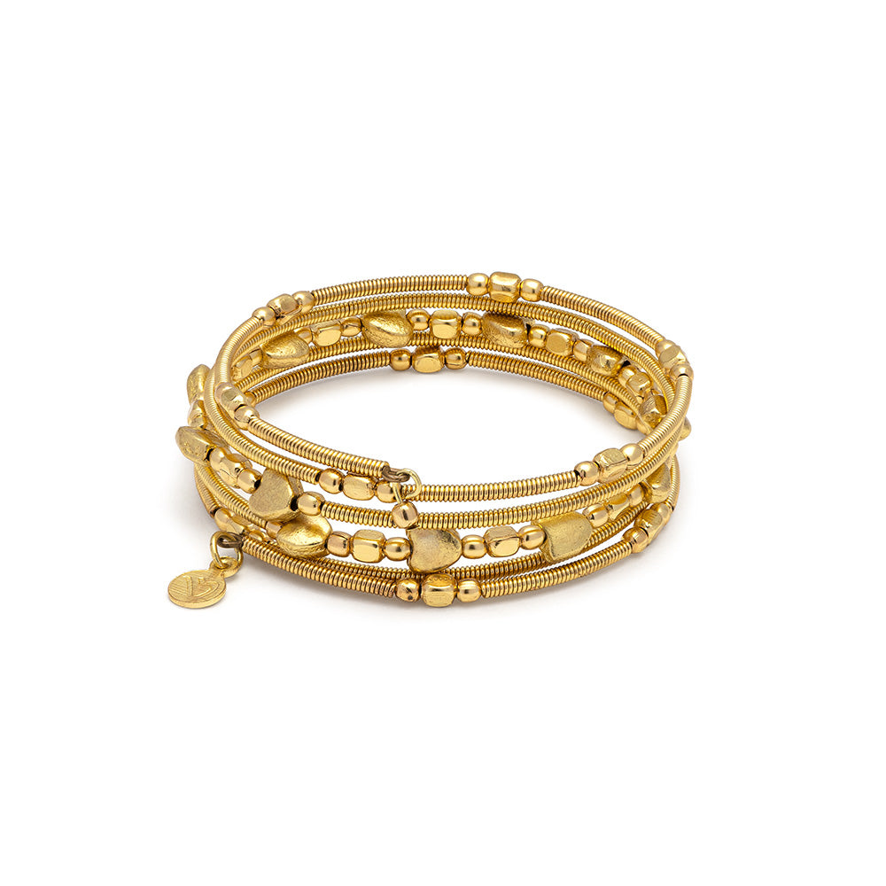 Spring Coil Hearts Bracelet