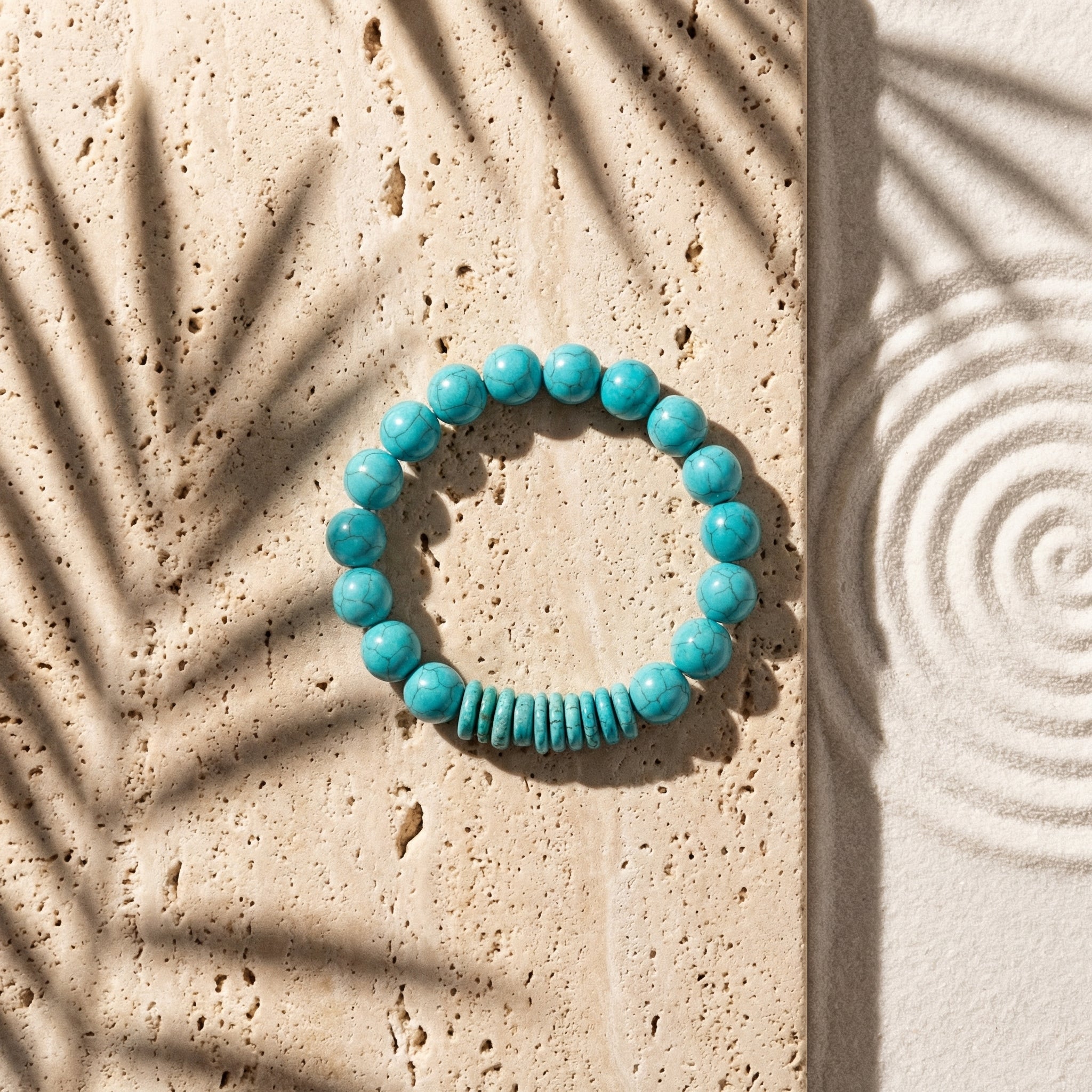 Turquoise Heishi Bracelet - The Mediterranean Anchor