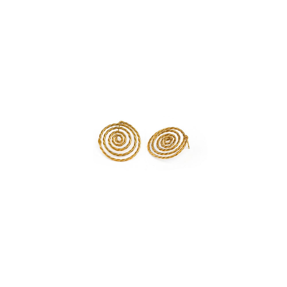 Twisted Spiral Earrings
