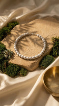 White Howlite Gemstone Necklace - The Serene Anchor